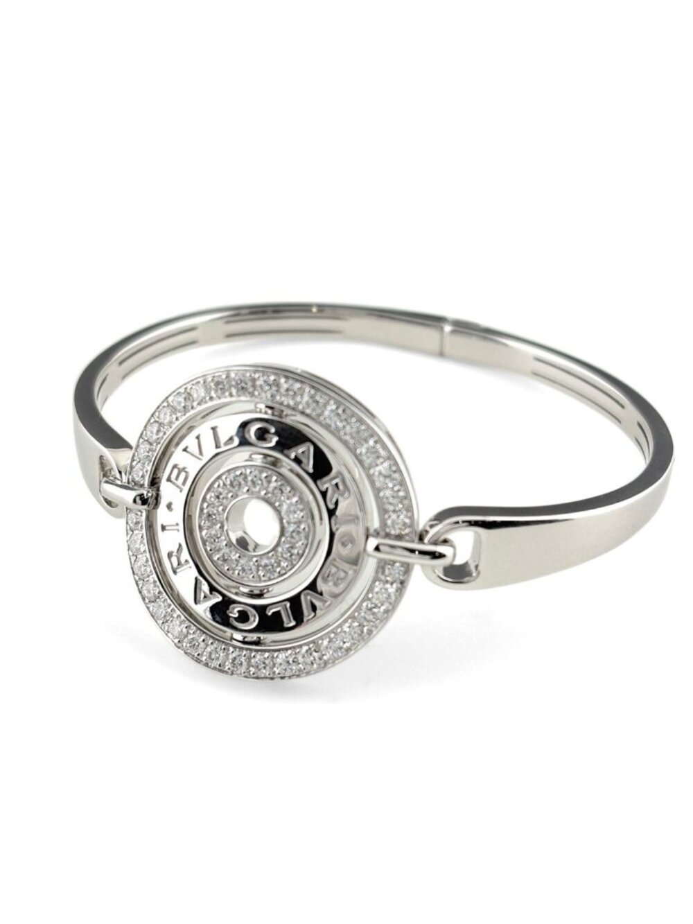 Bvlgari Astrale Cerchi Bracelet Pave Diamond Bangle